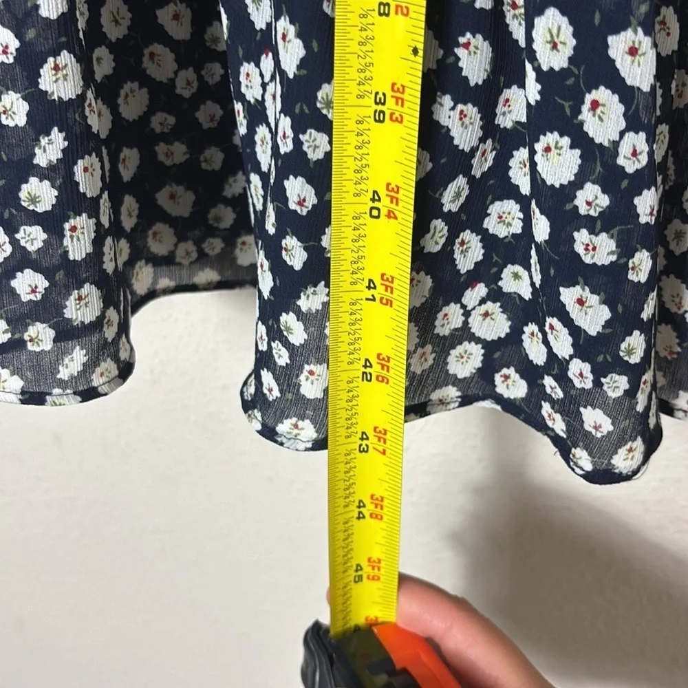 J. Crew Floral Print tiered midi dress size 00
